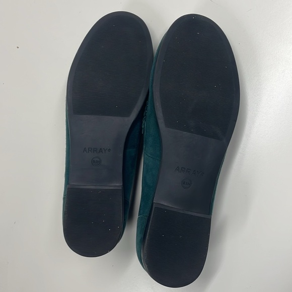 Array Womens Harper Emerald Leather Moc Toe Penny Loafers Shoes Size 8.5 Narrow - Picture 5 of 8